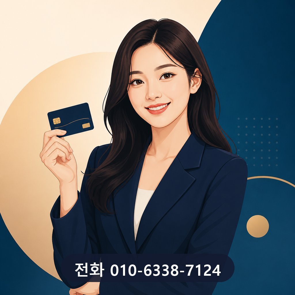 신용카드 현금 결제 대표 이미지 · 문의 010-6338-7124